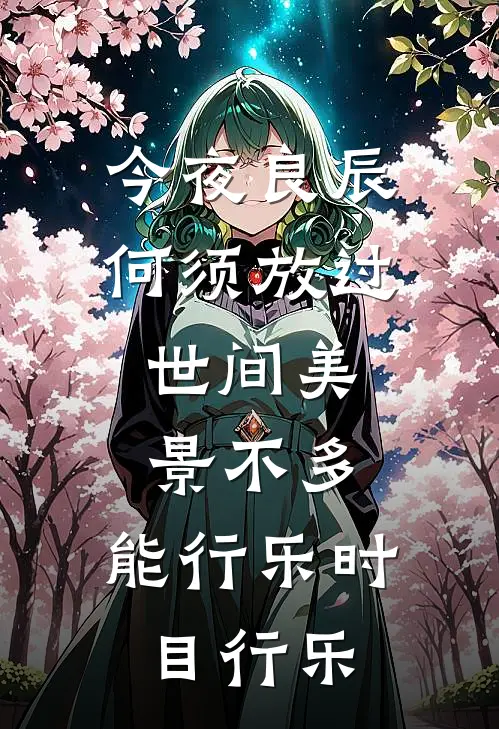 今夜良辰,何须放过,世间美景不多,能行乐时目行乐
